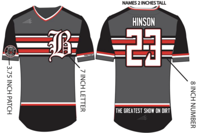 Bloomingdale Bandits Custom Baseball Jersey #2
