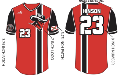 Bloomingdale Bandits Custom Baseball Jersey #3