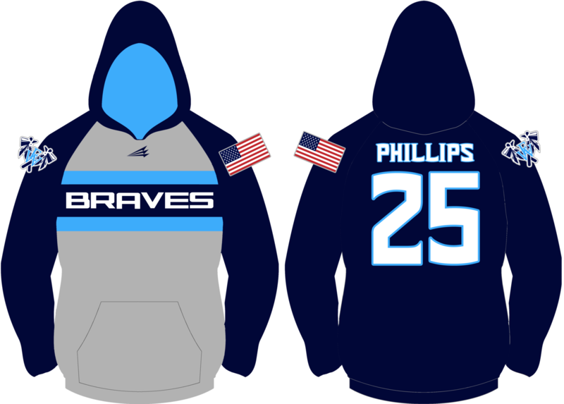 EWA Braves Custom Vulcan Hoodie #VH3C