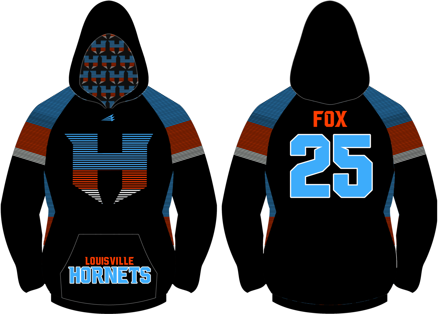 Louisville Hornets Baseball Custom Vulcan Hoodie #VH2C