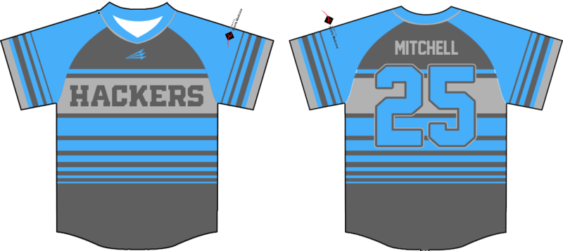 Hub City Hackers Custom Baseball Jersey #6e