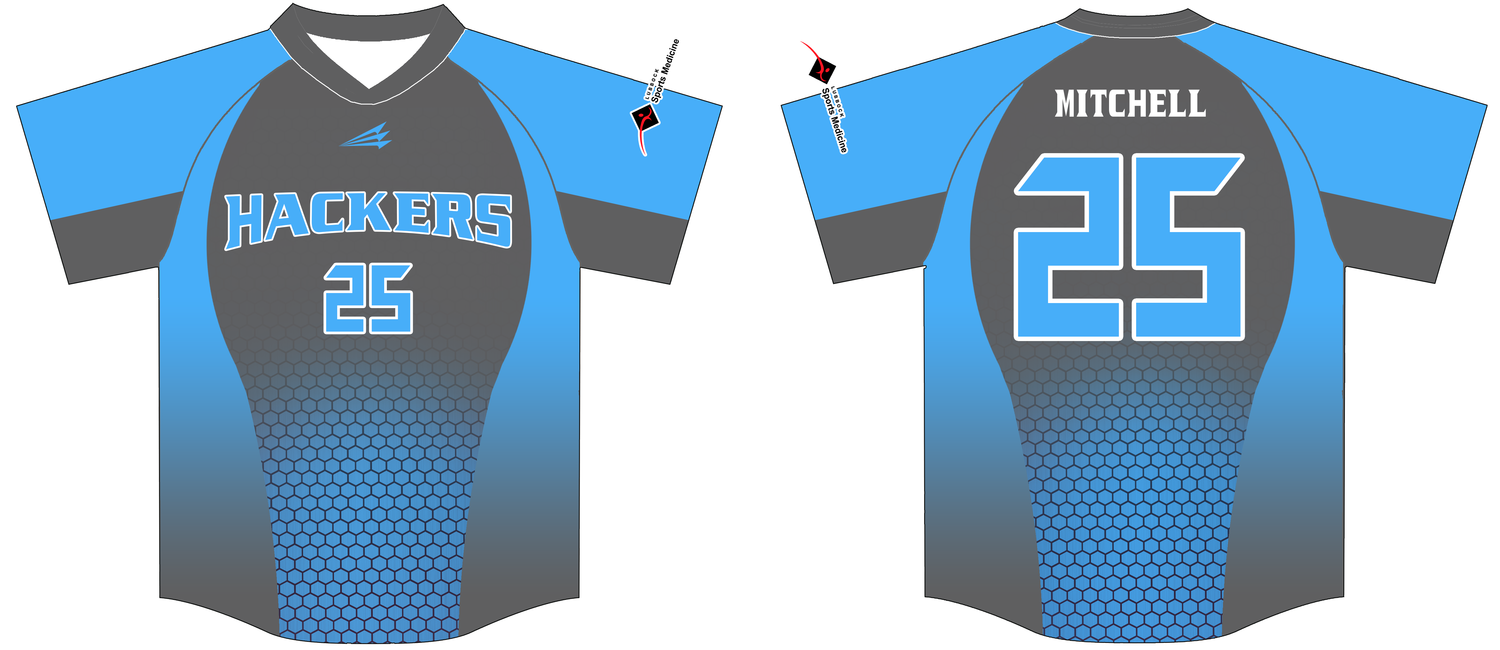 Hub City Hackers Custom Baseball Jersey #8c