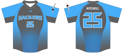 Hub City Hackers Custom Baseball Jersey #8c