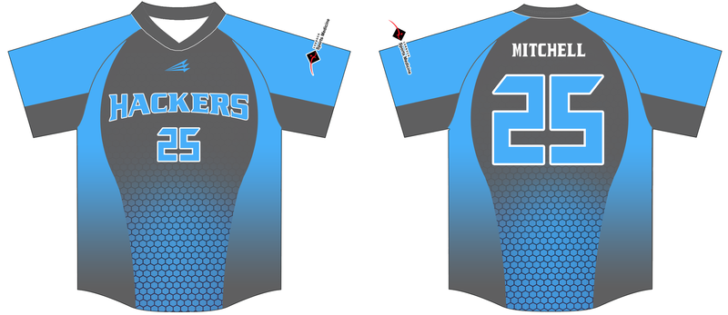 Hub City Hackers Custom Baseball Jersey #8c
