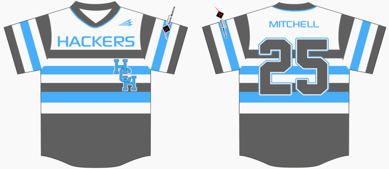 Hub City Hackers Custom Baseball Jersey #9b