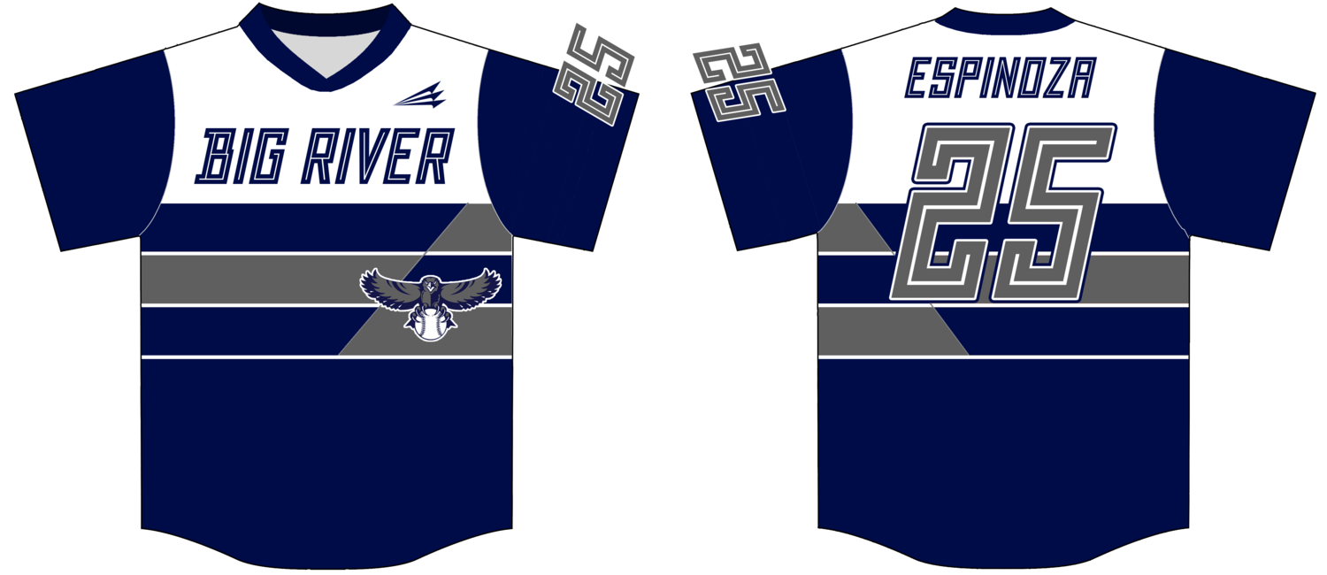 Big River Baseball Custom NanoDri Baseball Jersey #3