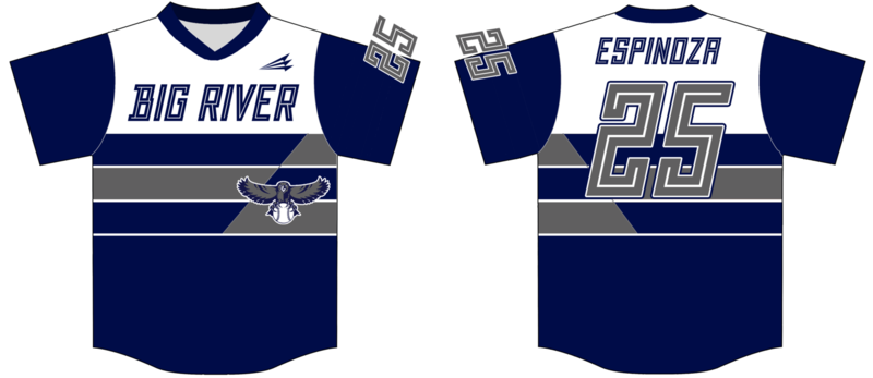 Big River Baseball Custom NanoDri Baseball Jersey #3