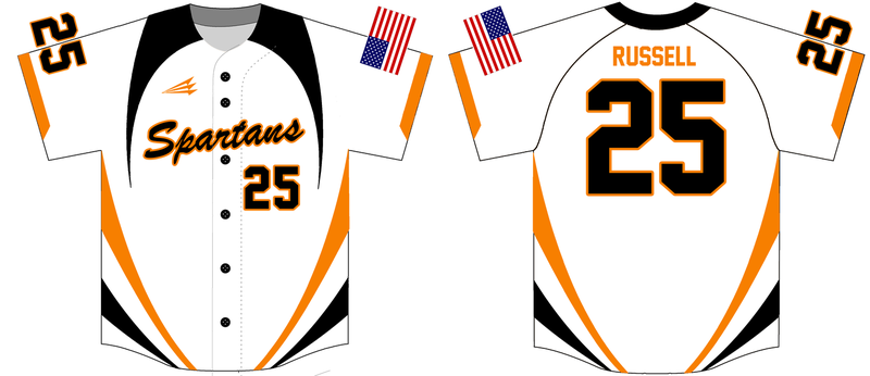 Waynesville Spartans Custom HexaFlex Baseball Jersey #2C