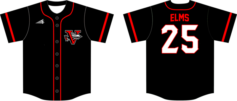 Virginia Warriors Custom NanoDri Baseball Jersey #3C