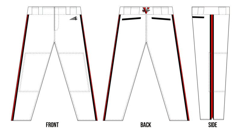 Virginia Warriors Custom Stacheman Elite Long Pant Design #BP1B