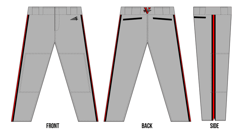 Virginia Warriors Custom Stacheman Elite Long Pant Design #BP1C