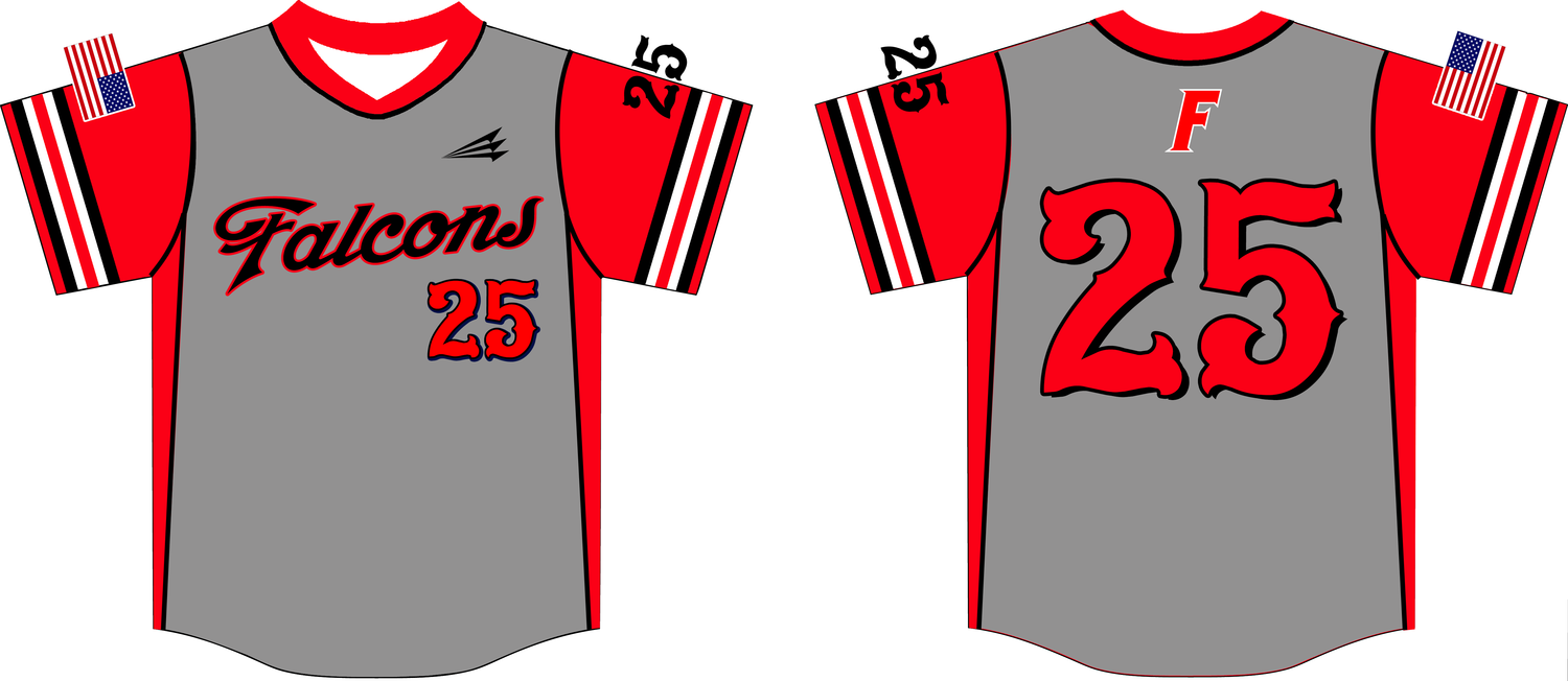 Field Falcons Custom HexaFlex Baseball Jersey #8c