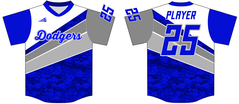 Lincoln Dodgers Custom HexaFlex Baseball Jersey #4B