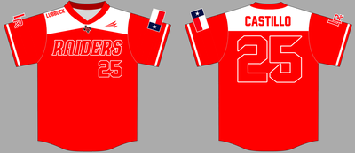 Lubbock Raiders Custom HexaFlex Baseball Jersey #10b