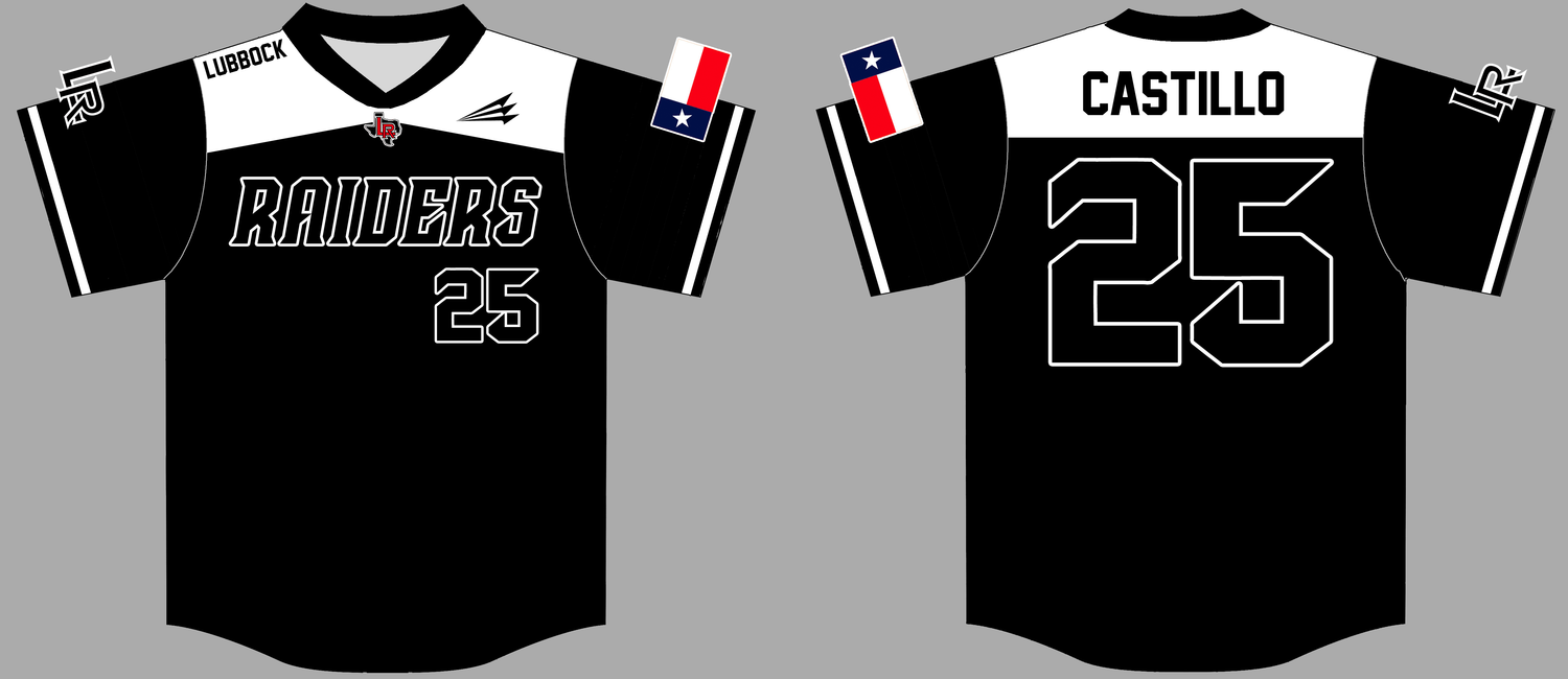 Lubbock Raiders Custom HexaFlex Baseball Jersey #11b