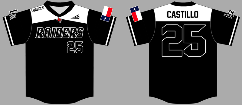 Lubbock Raiders Custom HexaFlex Baseball Jersey #11b