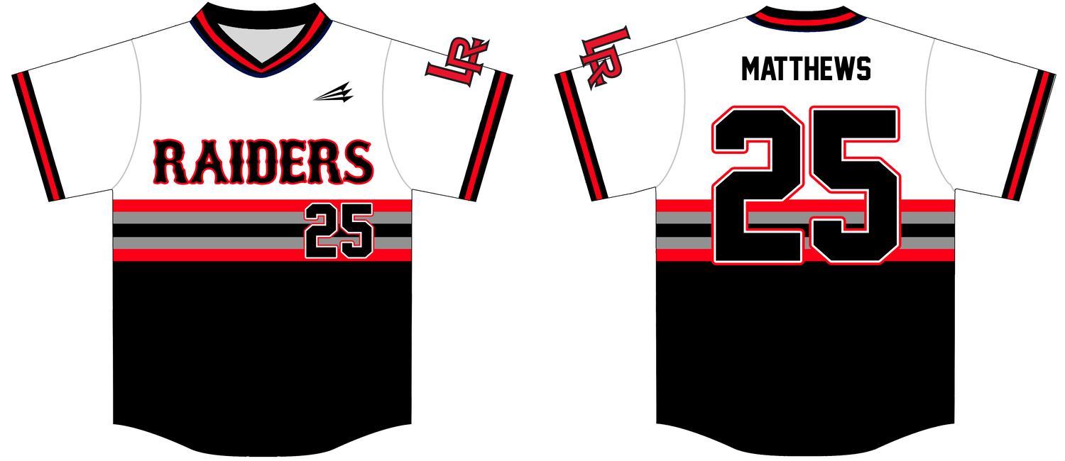 Lubbock Raiders Custom HexaFlex Baseball Jersey #12