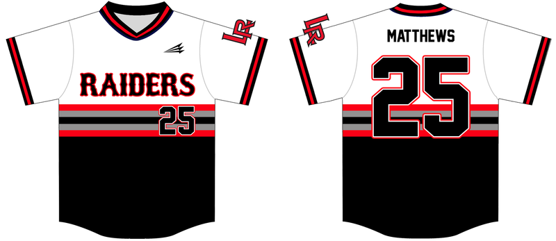 Lubbock Raiders Custom HexaFlex Baseball Jersey #12