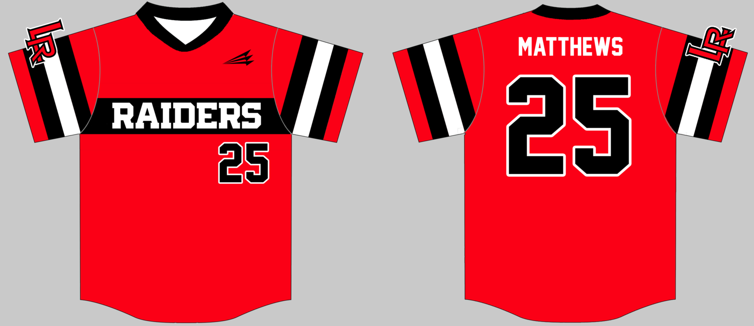 Lubbock Raiders Custom HexaFlex Baseball Jersey #18b