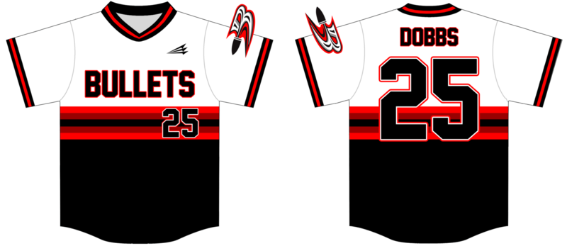 Bullets (Dobbs) Custom Hexaflex Baseball Jersey #1A