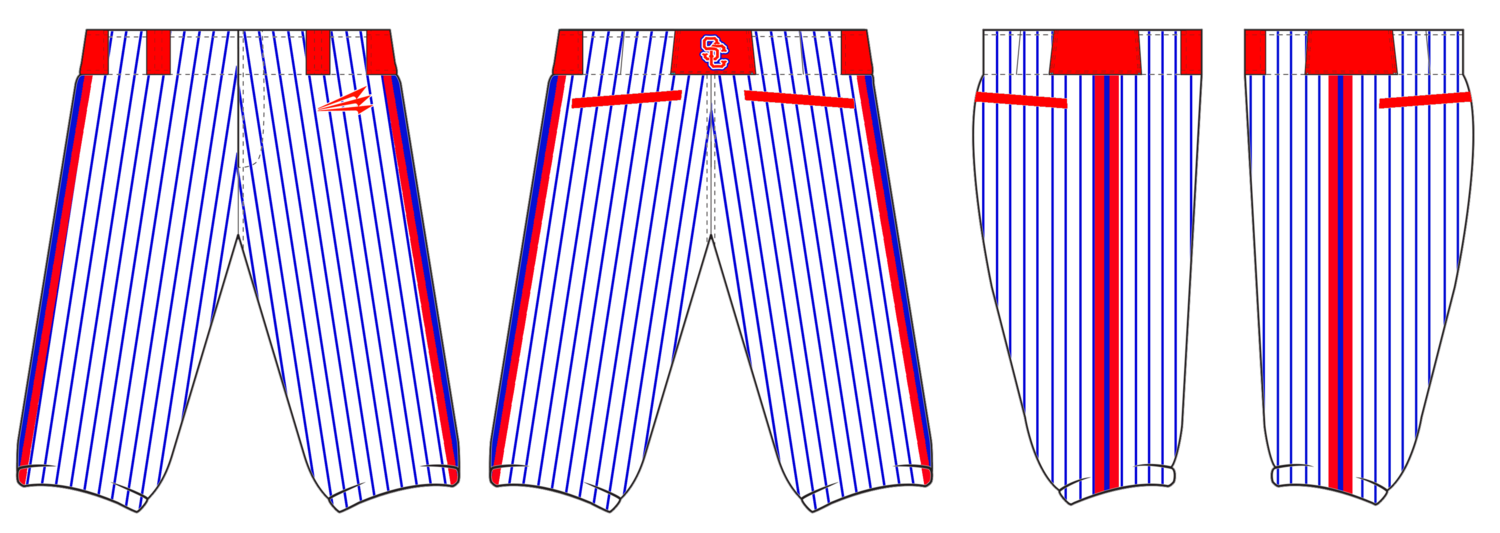 St. Clair Custom Stacheman Elite Knicker Baseball Pants Design #BP1