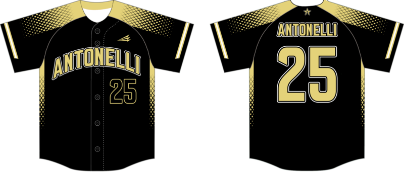 Antonelli Custom HexaFlex Baseball Jersey Design #1b