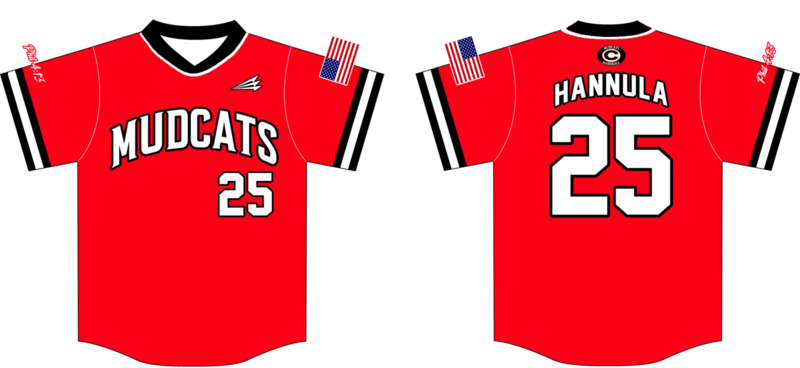 Mudcats Baseball Custom HexaFlex Baseball Jersey #7e