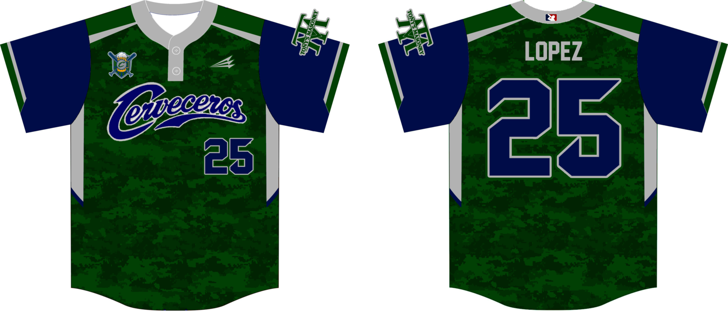 Cerveceros Custom NanoDri Baseball Jersey Design #4