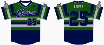 Cerveceros Custom HexaFlex Baseball Jersey Design #2B