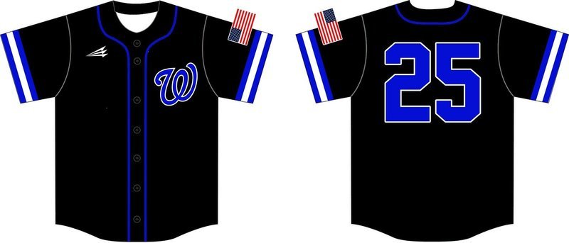Woodbridge Raiders Custom HexaFlex Baseball Jersey #8