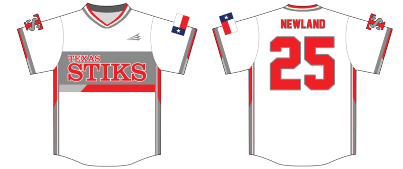 Texas Stiks Custom NanoDri Baseball Jersey #3D