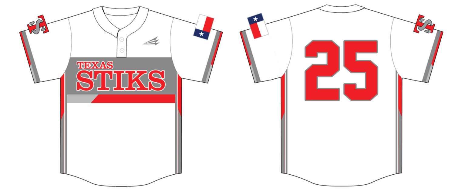 Texas Stiks Custom NanoDri Baseball Jersey #3D1