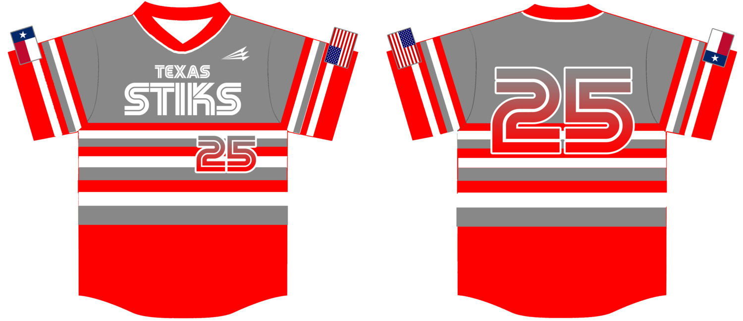 Texas Stiks Custom NanoDri Baseball Jersey #1