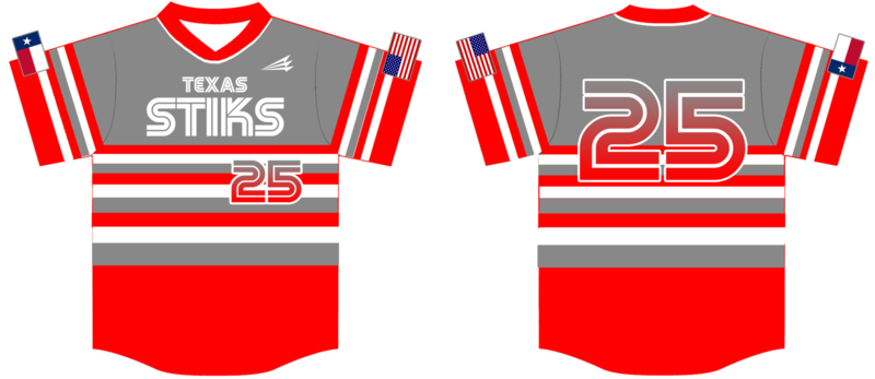 Texas Stiks Custom NanoDri Baseball Jersey #1