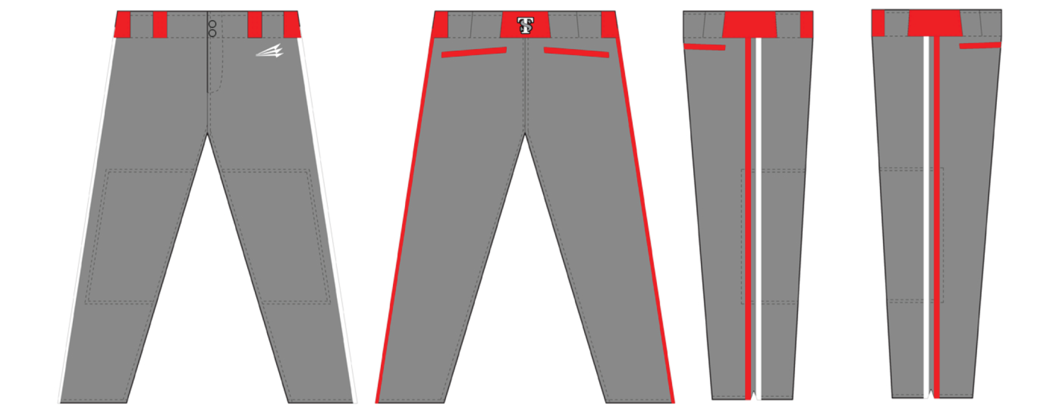 Texas Stiks Custom Stacheman Elite Long Baseball Pants Design #BP1A