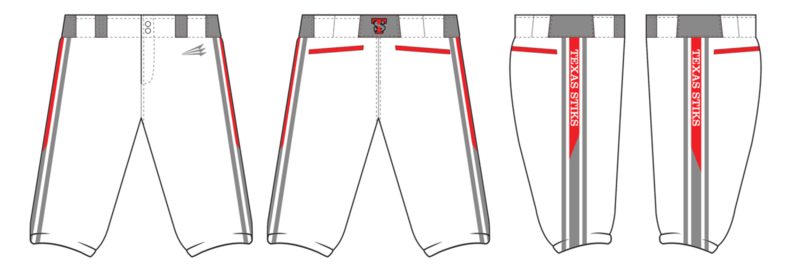 Texas Stiks Custom Stacheman Elite Knicker Baseball Pants Design #BP3D