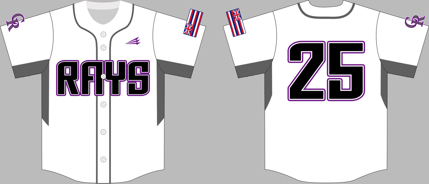 Central Rays Custom HexaFlex Baseball Jersey 3A