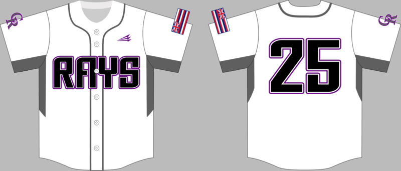 Central Rays Custom HexaFlex Baseball Jersey 3A