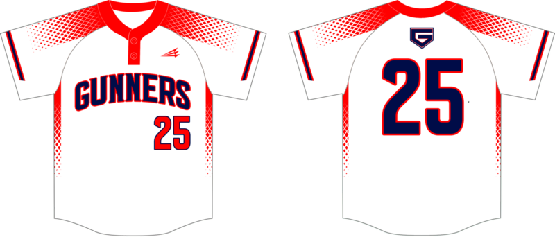 WTX Gunners Custom Nanodri Baseball Jersey #1
