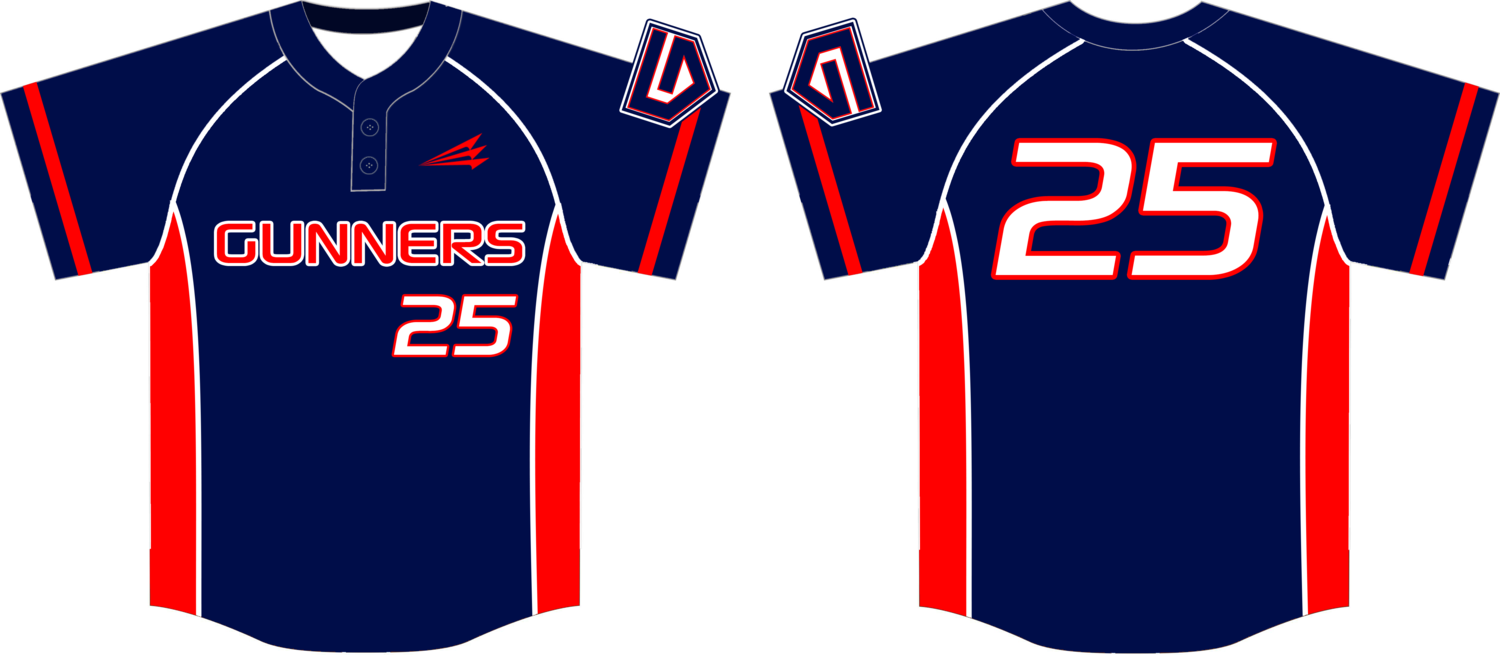 WTX Gunners Custom Nanodri Baseball Jersey #2B