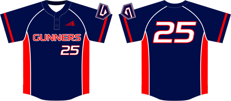WTX Gunners Custom Nanodri Baseball Jersey #2B
