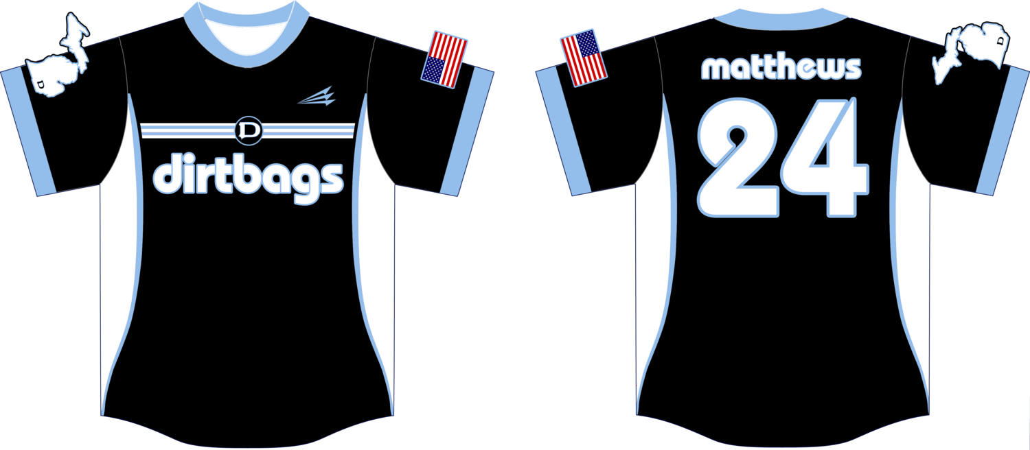 Adrian Dirtbags Custom Hexaflex Baseball Jersey #6B