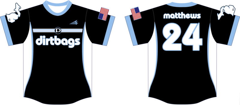 Adrian Dirtbags Custom Hexaflex Baseball Jersey #6B