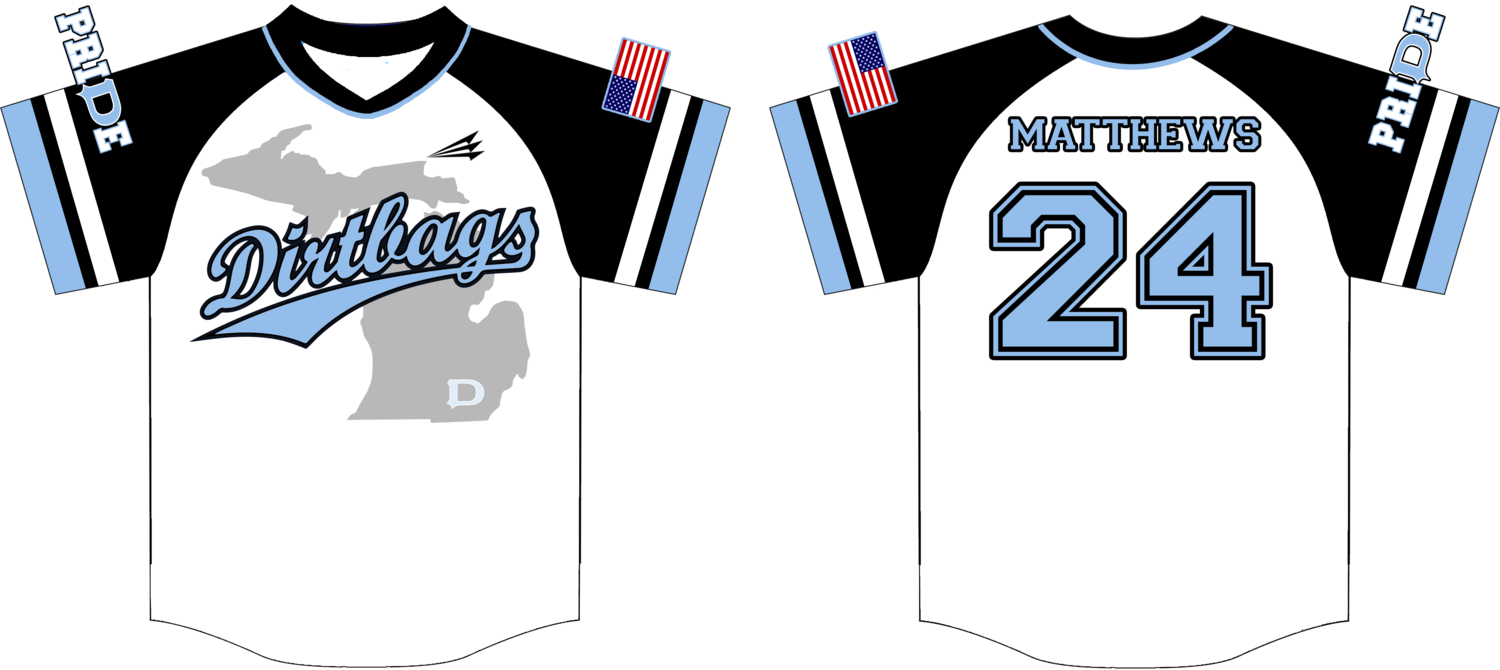 Adrian Dirtbags Custom Hexaflex Baseball Jersey #7C