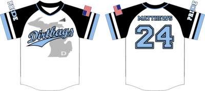 Adrian Dirtbags Custom Hexaflex Baseball Jersey #7C