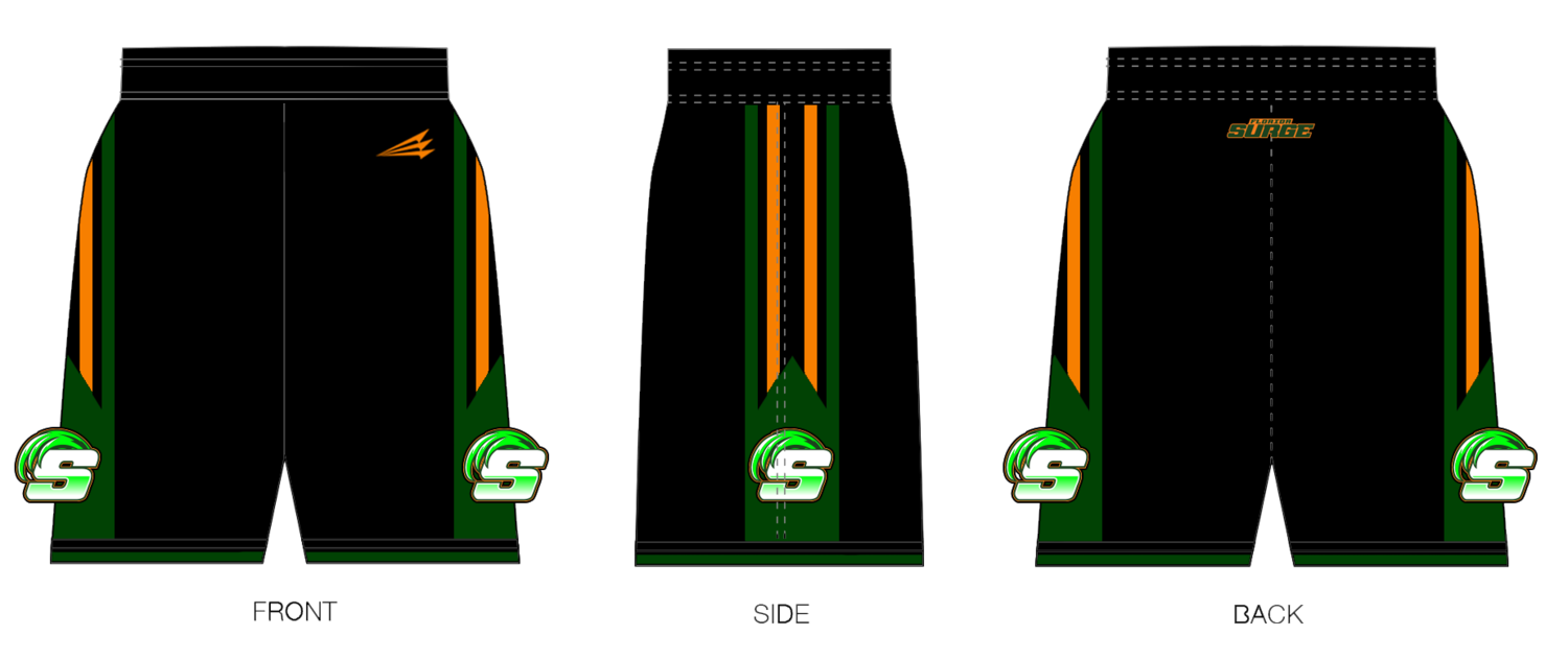 Florida Surge Baseball  Custom Revolution Shorts #RS2