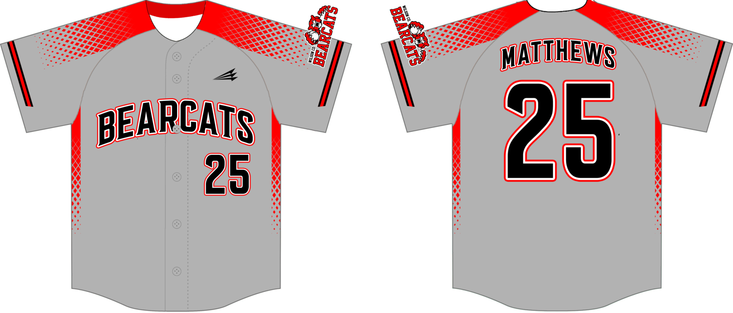 Bearcats (Matthews) Custom Hexaflex Baseball Jersey #10B