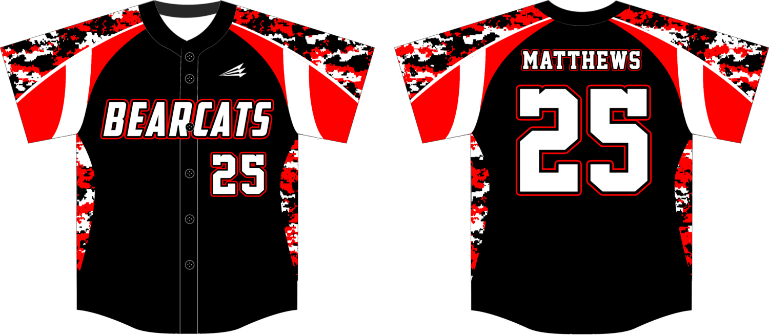 Bearcats (Matthews) Custom Hexaflex Baseball Jersey #13