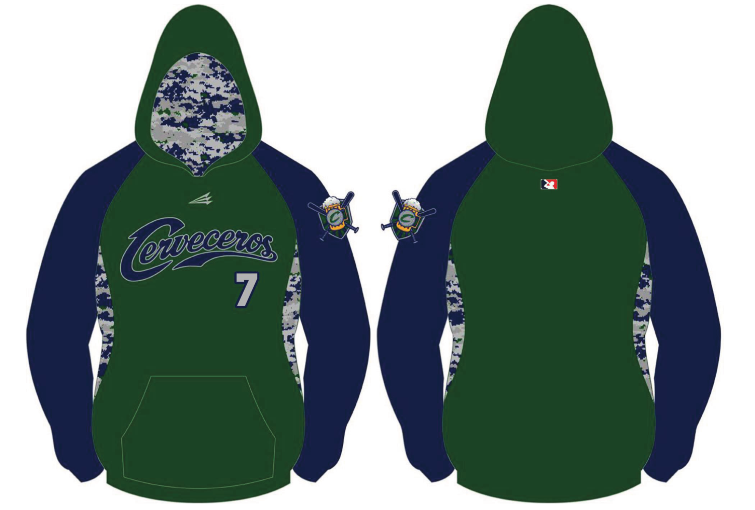 Cerveceros Baseball Custom Vulacn Hoodie Design #VH2