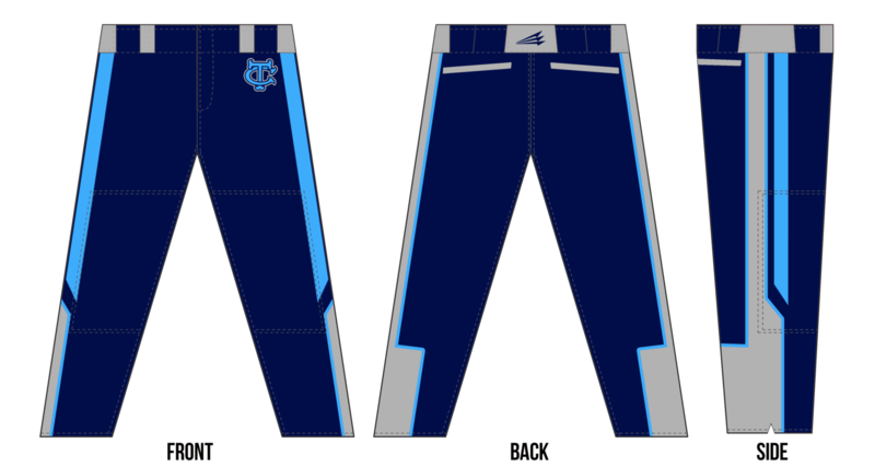 Chapin Talon 8U Custom Stacheman Elite Long Baseball Pants #BP3A